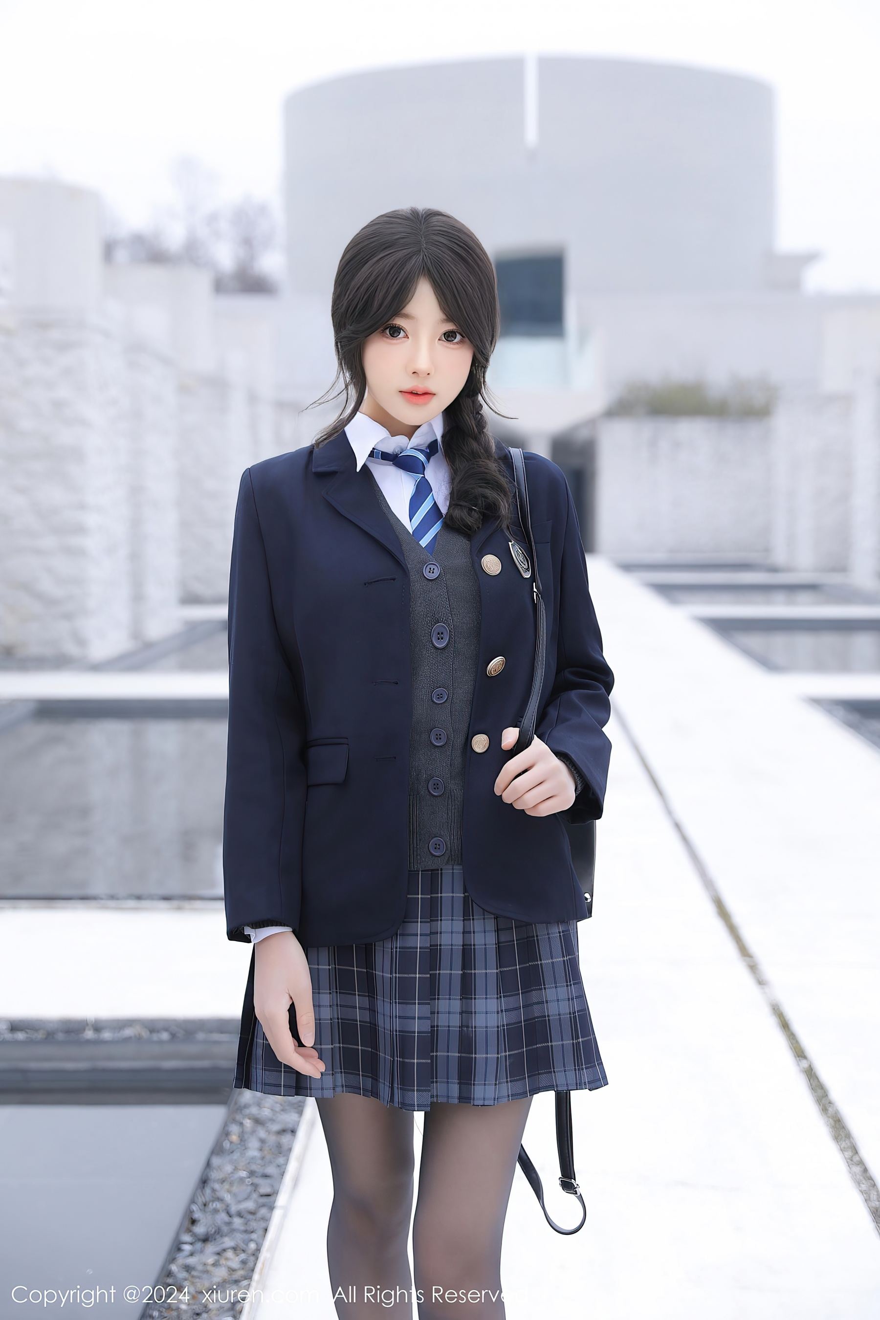 秀人网 No.9693 桃妖夭 黑丝制服